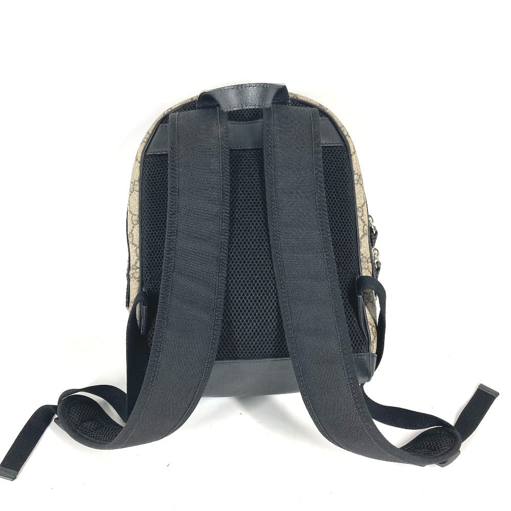 Back view of a backpack with straps on a white background