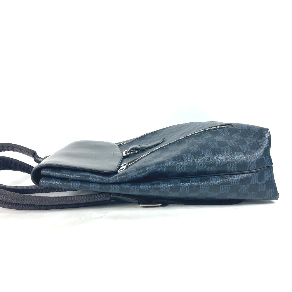 Blue checkered handbag on a white background