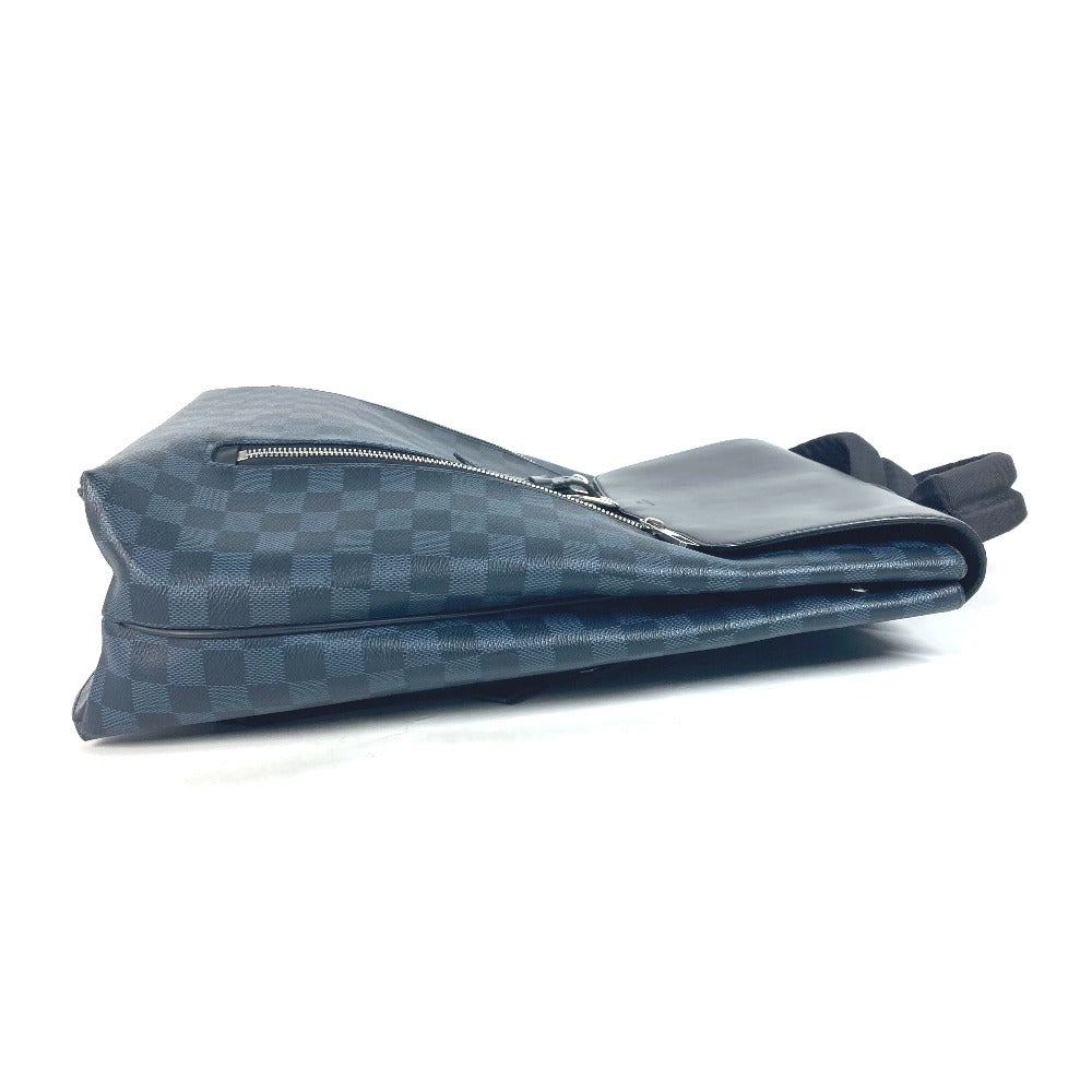 Blue checkered bag on a white background
