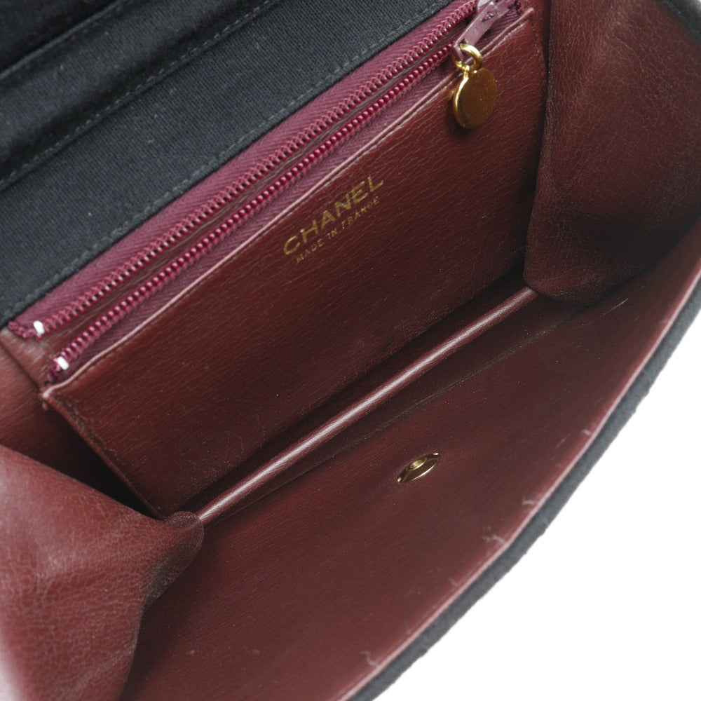 interior Chanel Matelasse Jersey Cotton Single Flap Bag