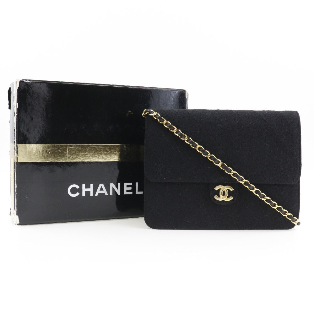 box Chanel Matelasse Jersey Cotton Single Flap Bag