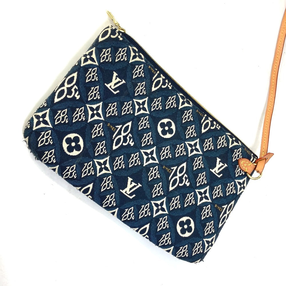 pouch Louis Vuitton Jacquard 1854 Neverfull MM Blue