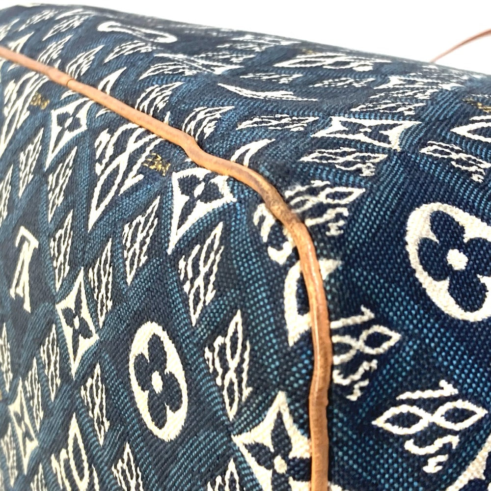 corner Louis Vuitton Jacquard 1854 Neverfull MM Blue