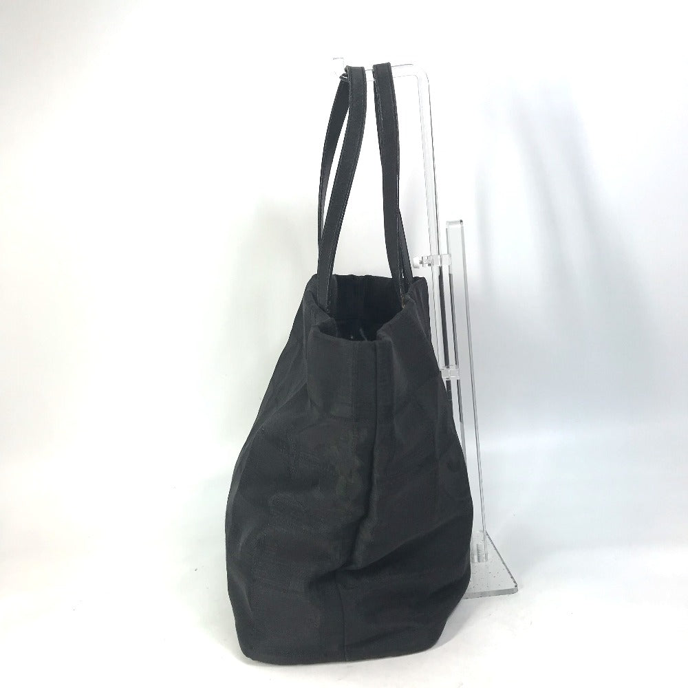 opposite side Chanel Travel Line Nylon Tote Medium Black