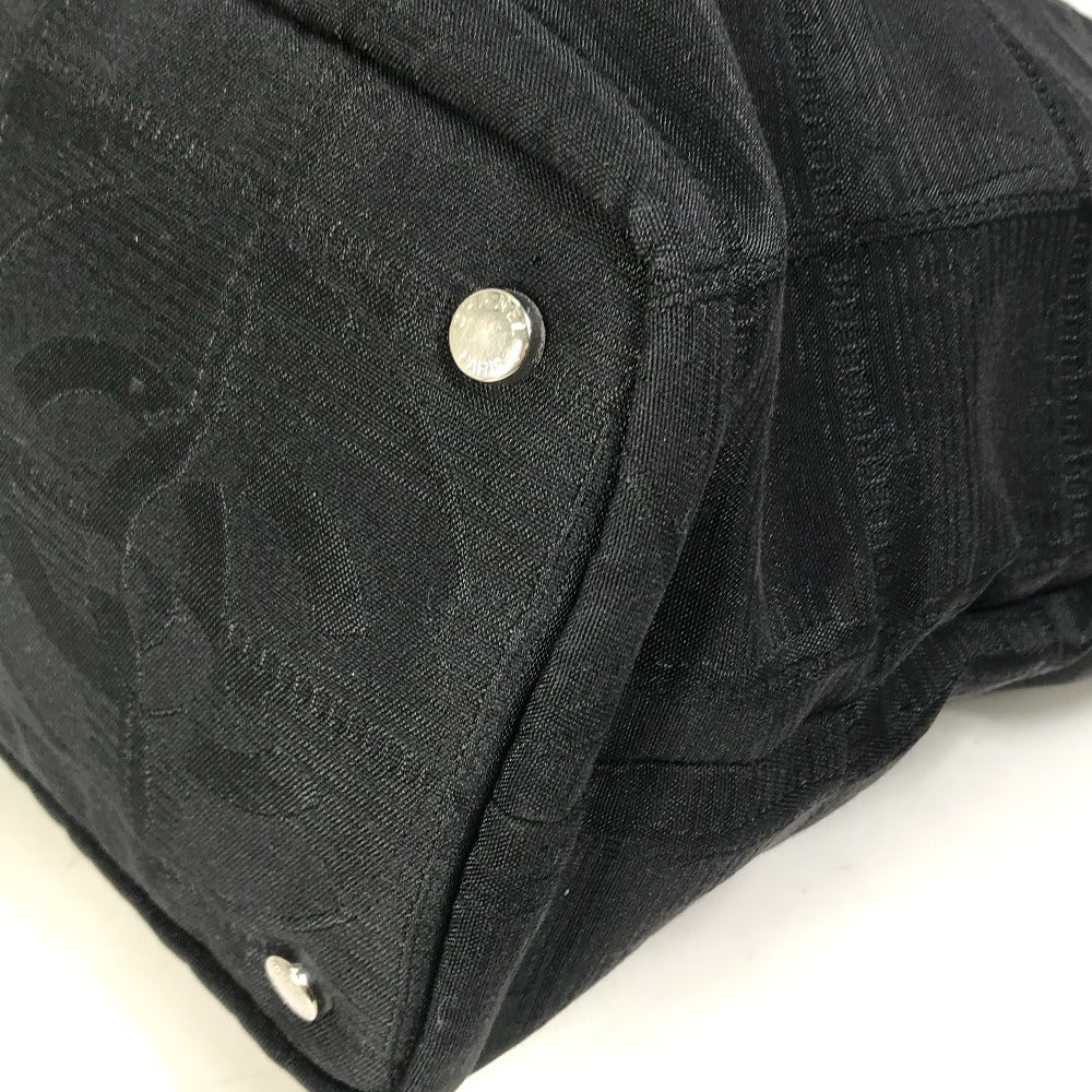 opposite corner Chanel Travel Line Nylon Tote Medium Black