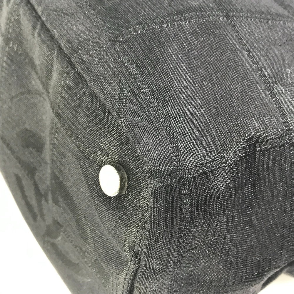 corner Chanel Travel Line Nylon Tote Medium Black