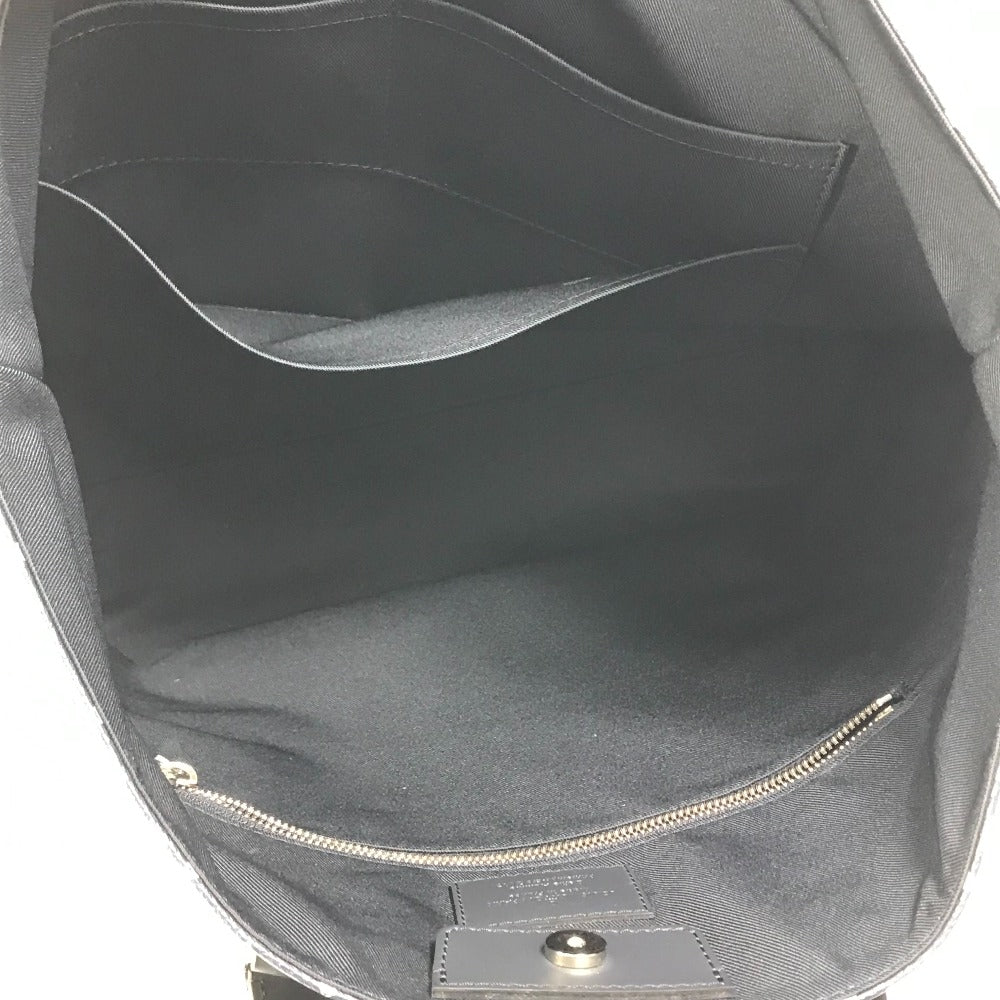 Gray backpack interior with a zipper