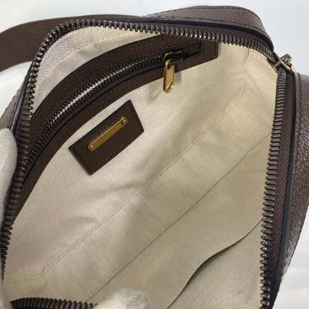 interior Gucci 100th Anniversary Brown Leather Sling Bag