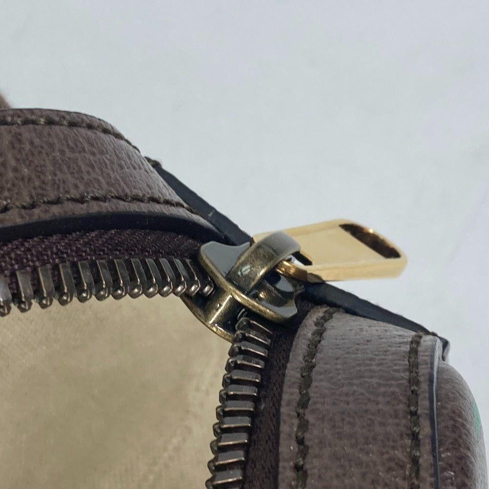 zipper Gucci 100th Anniversary Brown Leather Sling Bag