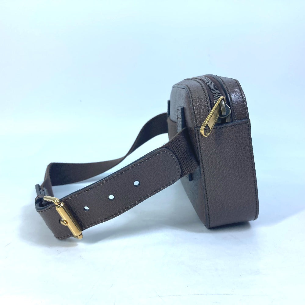 side Gucci 100th Anniversary Brown Leather Sling Bag