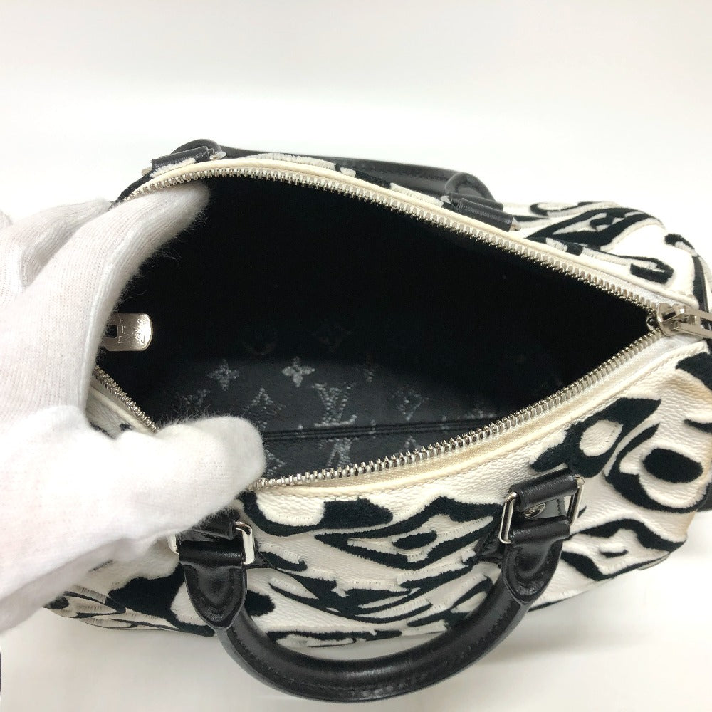 interior Louis Vuitton X UF Tufted Speedy Bandouliere 25 Black/White