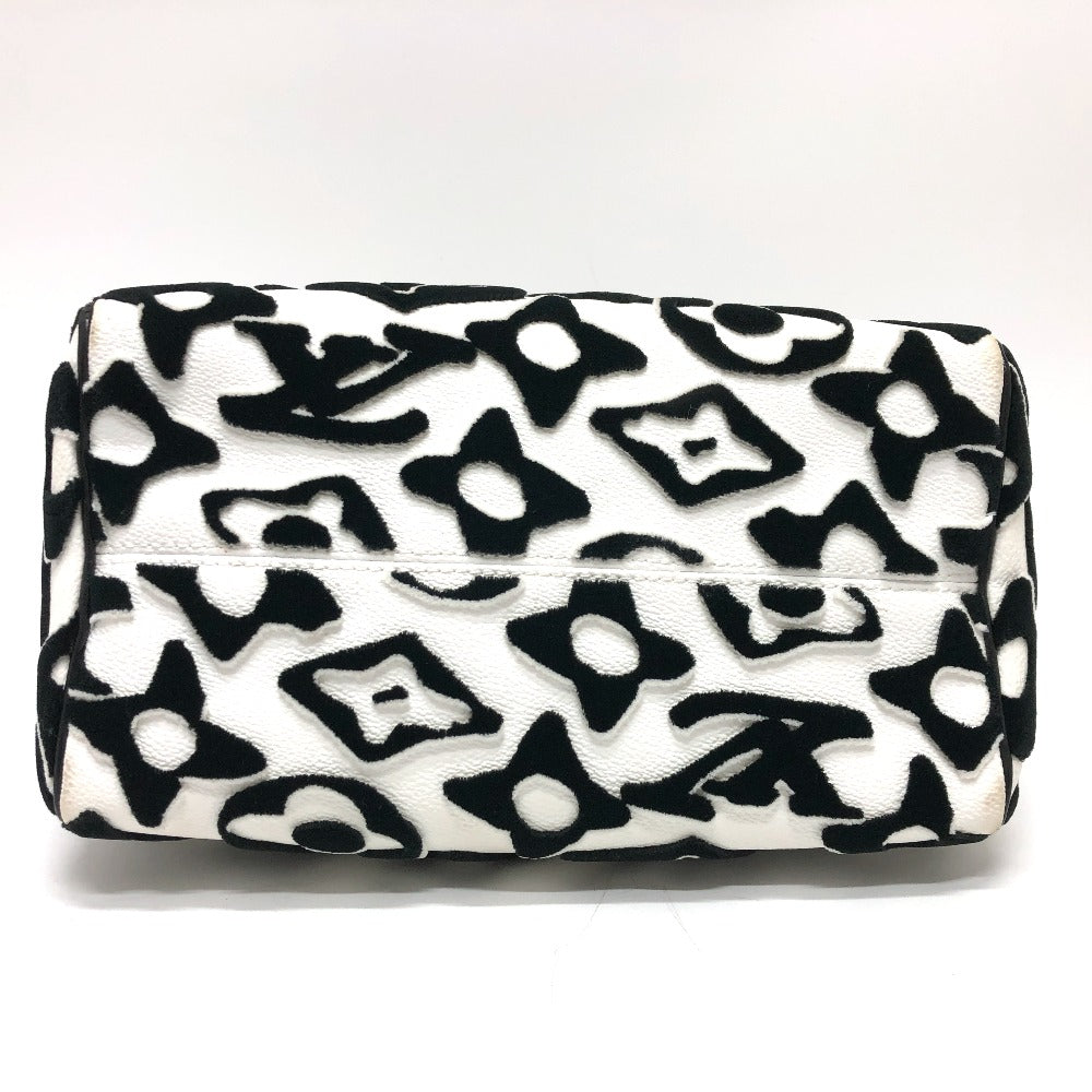 bottom Louis Vuitton X UF Tufted Speedy Bandouliere 25 Black/White