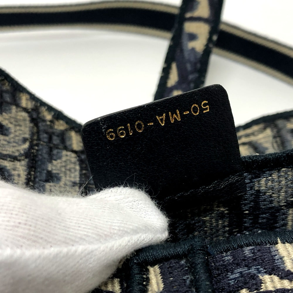 date code Christian Dior Oblique Embroidered Saddle Waist Bag Blue