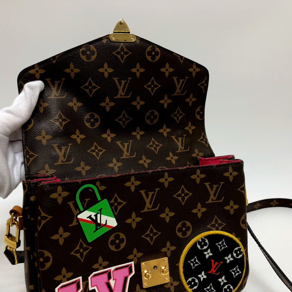 interior flap Louis Vuitton Patches Brown Canvas Monogram Pochette Metis