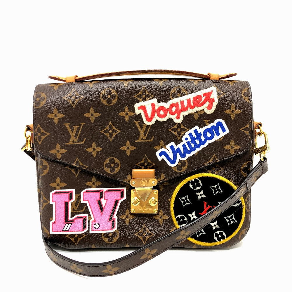 Louis Vuitton Patches Brown Canvas Monogram Pochette Metis
