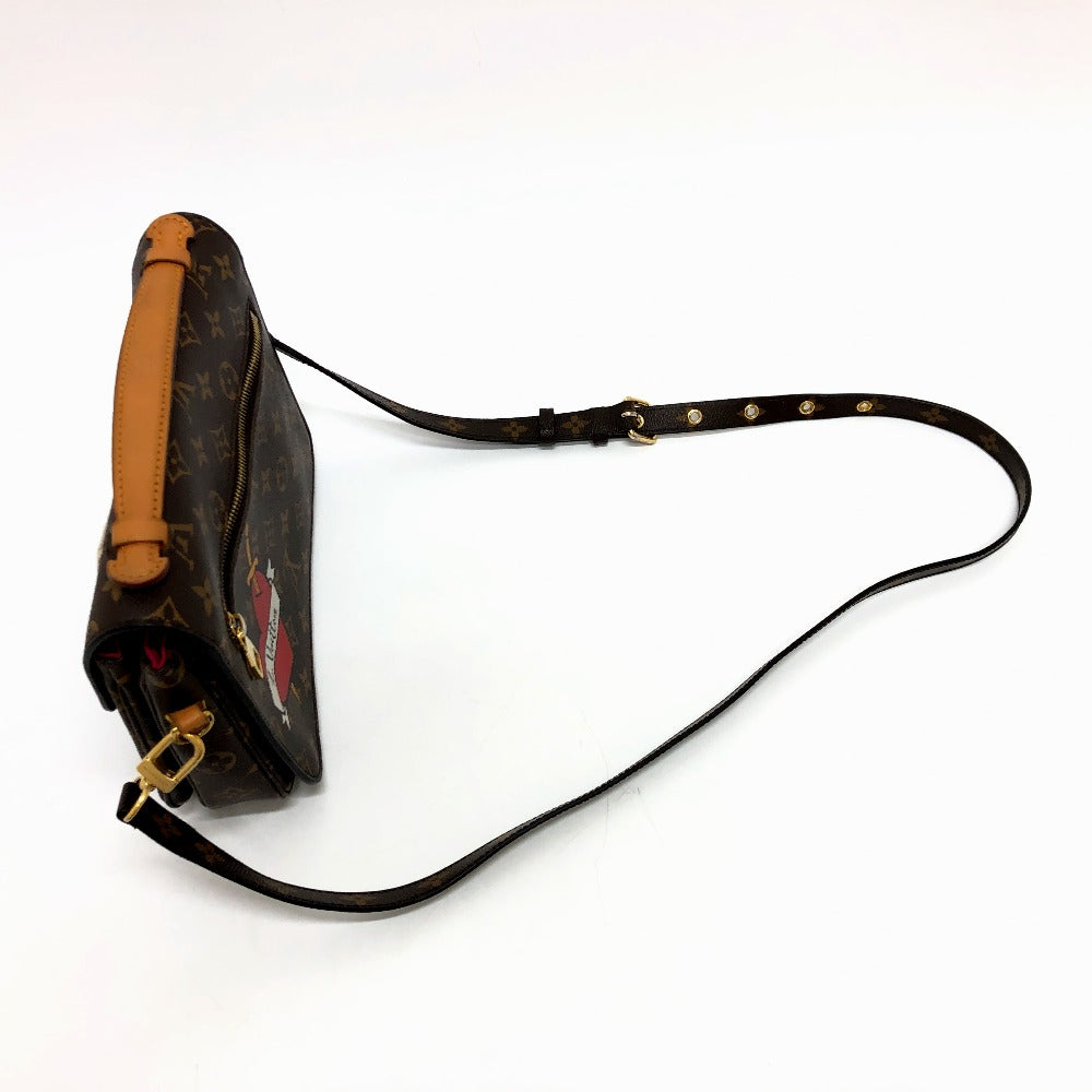 top Louis Vuitton Patches Brown Canvas Monogram Pochette Metis