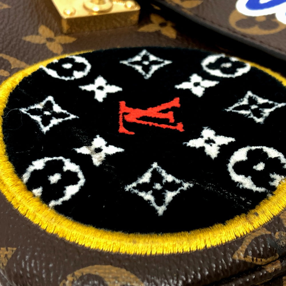 patch on exterior Louis Vuitton Patches Brown Canvas Monogram Pochette Metis