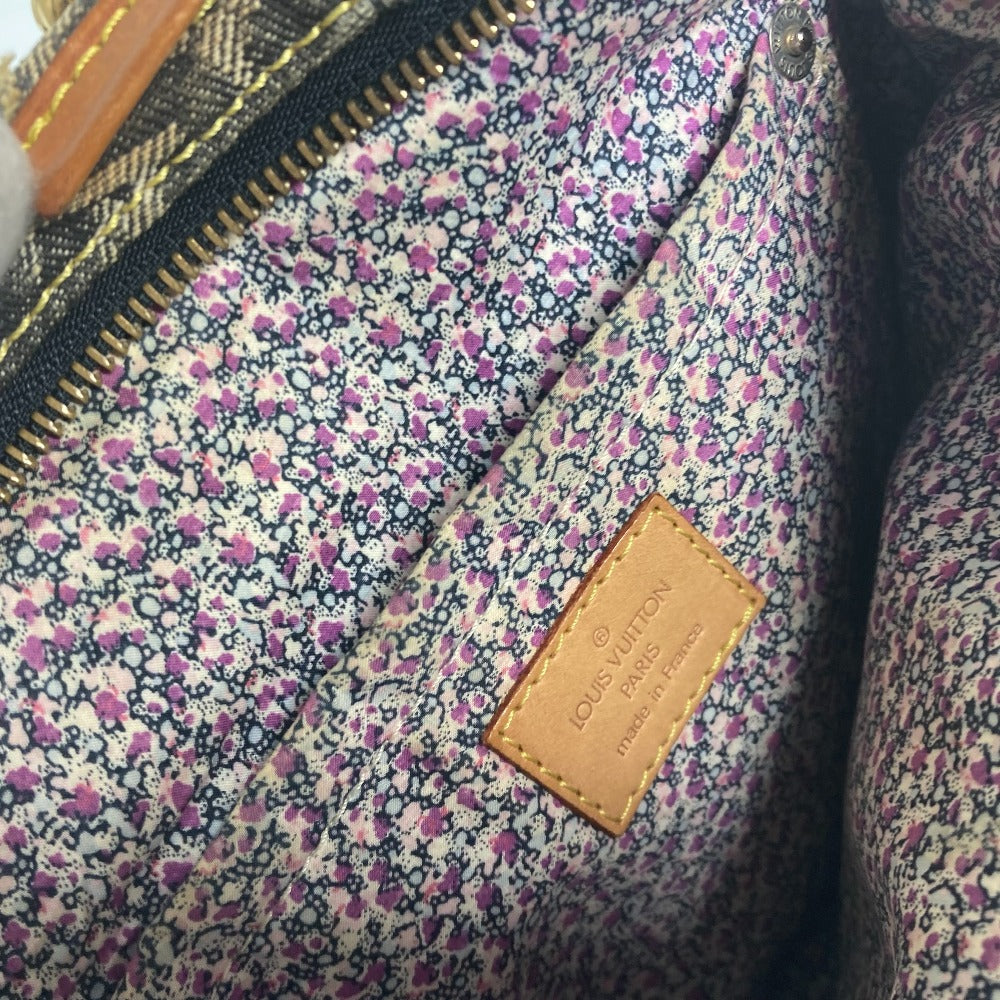 interior pocket Louis Vuitton Denim Patchwork Speedy 30 Grey and blue