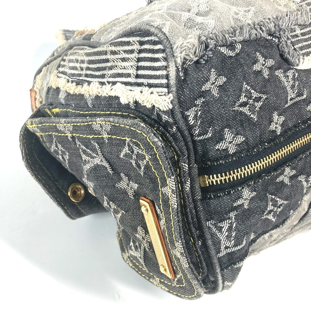 corner Louis Vuitton Denim Patchwork Speedy 30 Grey and blue