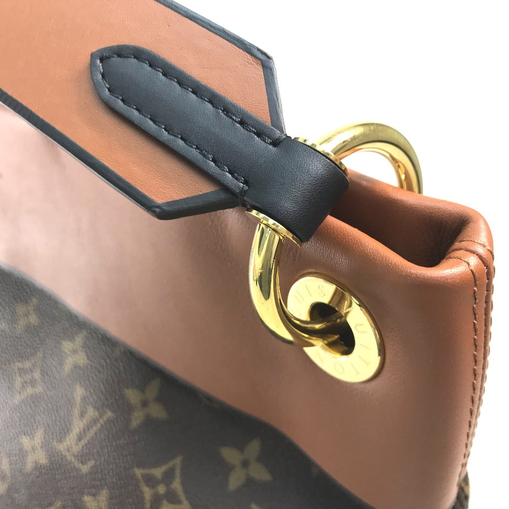 gold hardware Louis Vuitton Monogram Tuileries Hobo Caramel