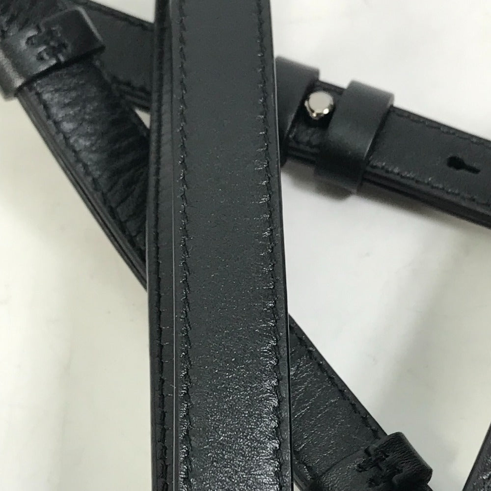strap piece Christian Dior Lambskin Vertical Wallet Black