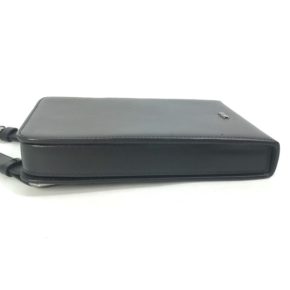 opposite side Christian Dior Lambskin Vertical Wallet Black