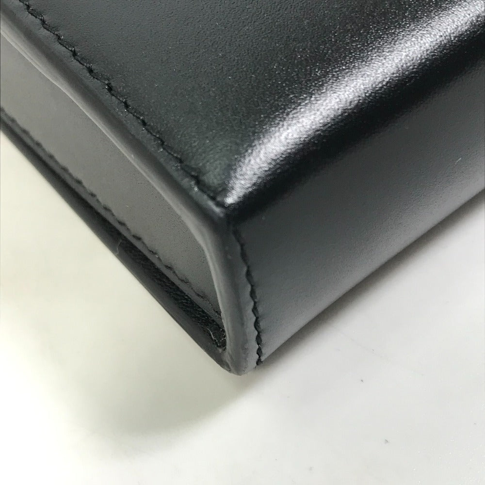corner Christian Dior Lambskin Vertical Wallet Black