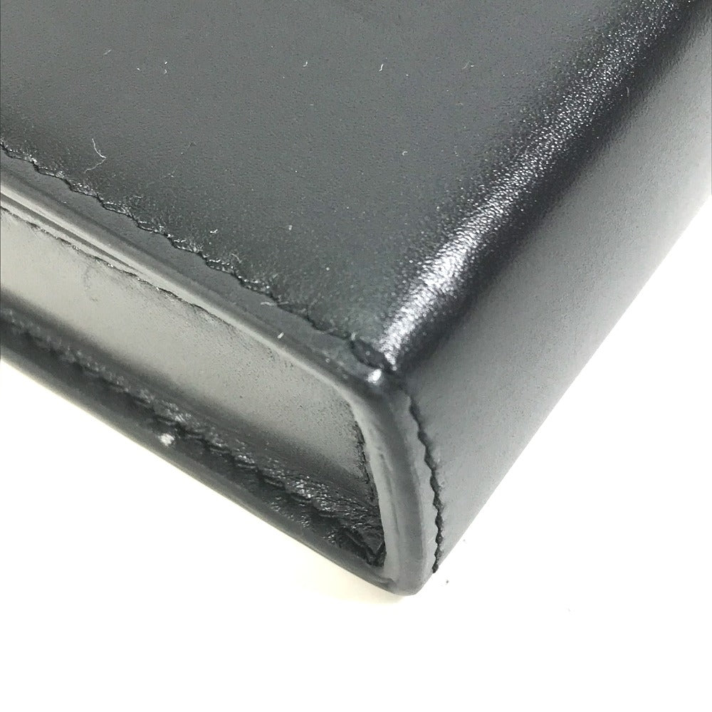 corner Christian Dior Lambskin Vertical Wallet Black