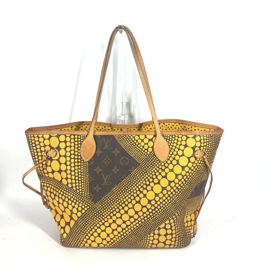 Louis Vuitton Kusama Waves Neverfull MM Yellow and Brown