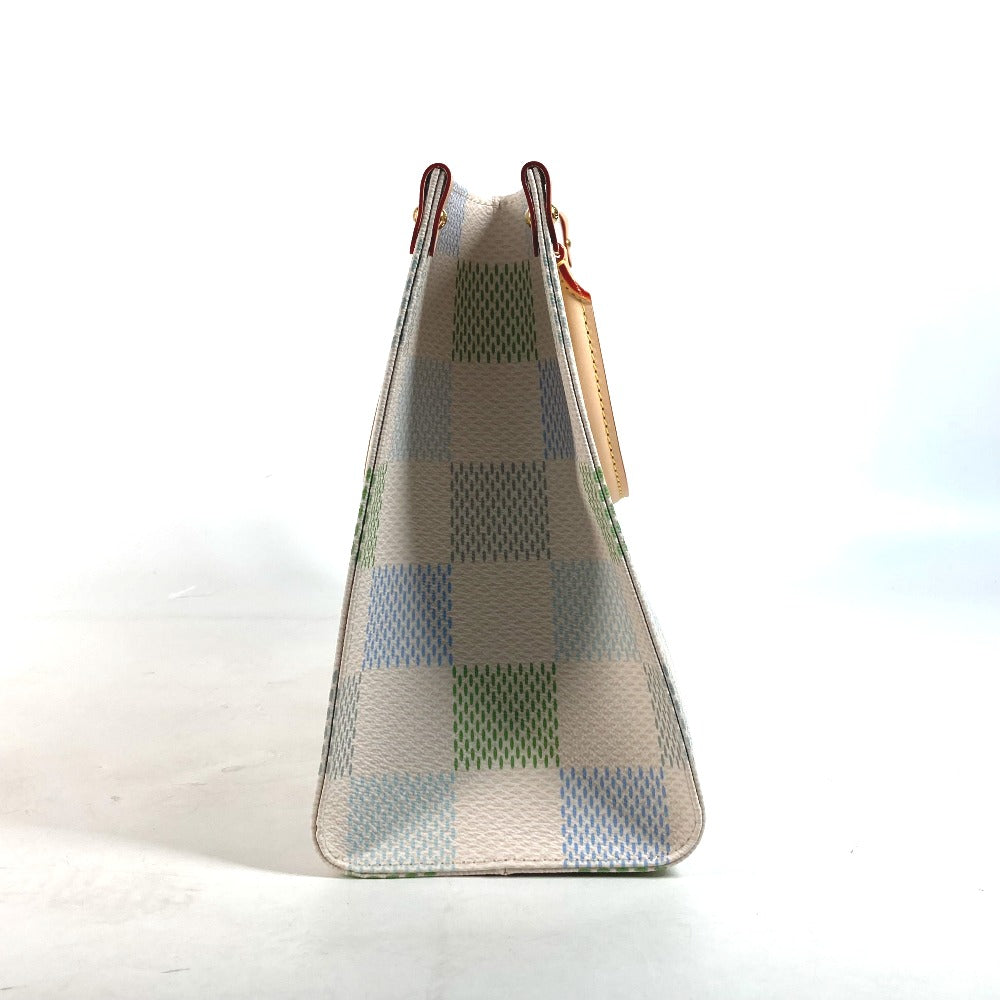 Checkered handbag with a white background