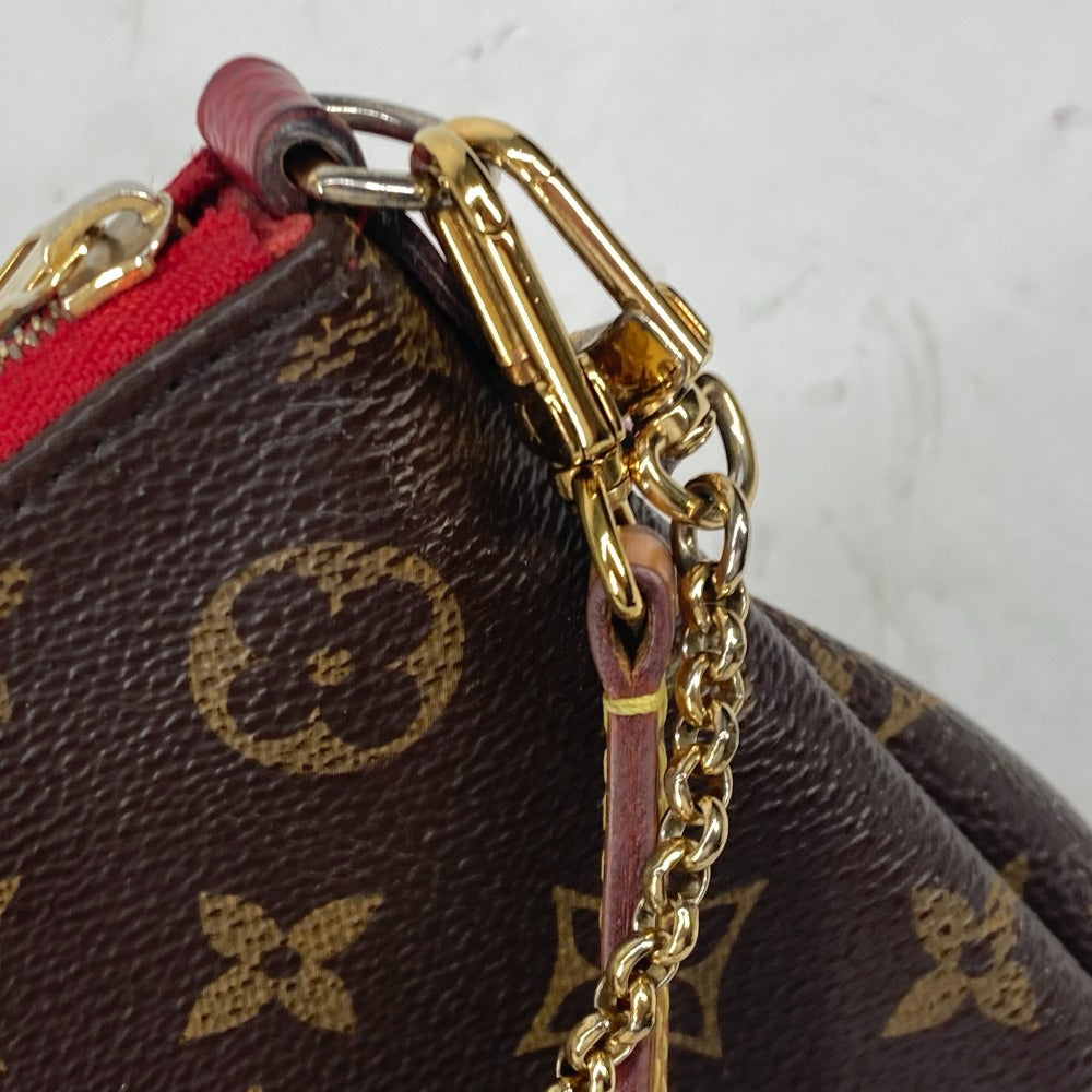 Louis Vuitton Monogram Pallas Clutch Cherry