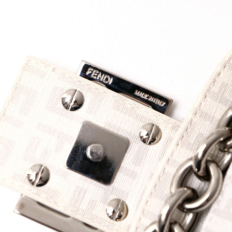 Fendi handbag with chain detail on a white background