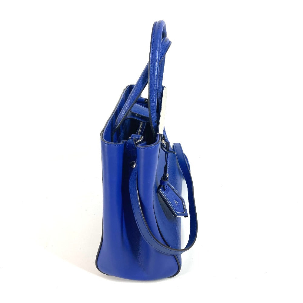 Blue handbag on a white background