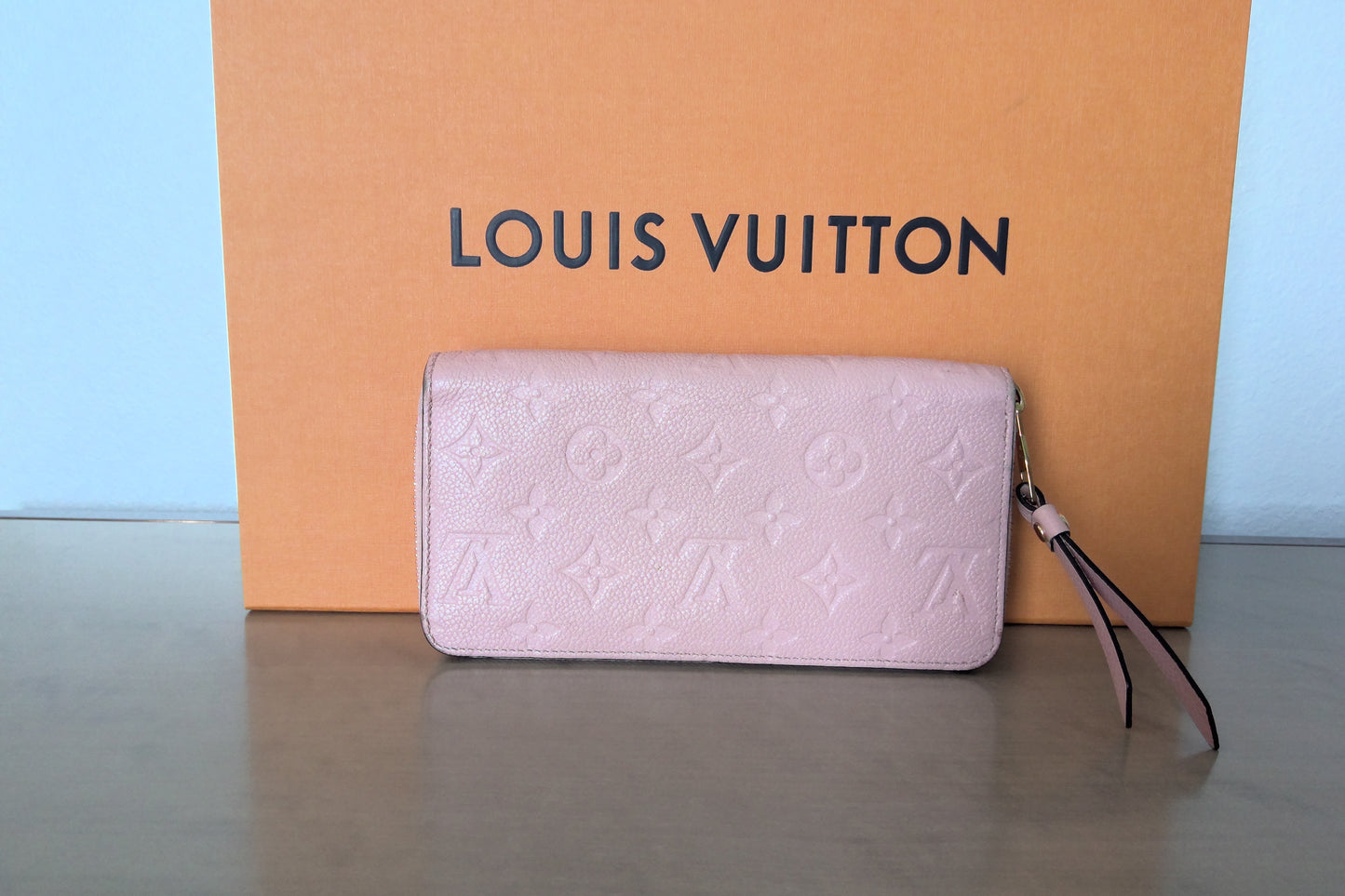 Pre-Loved Louis Vuitton Empreinte Leather Zippy Wallet Pink