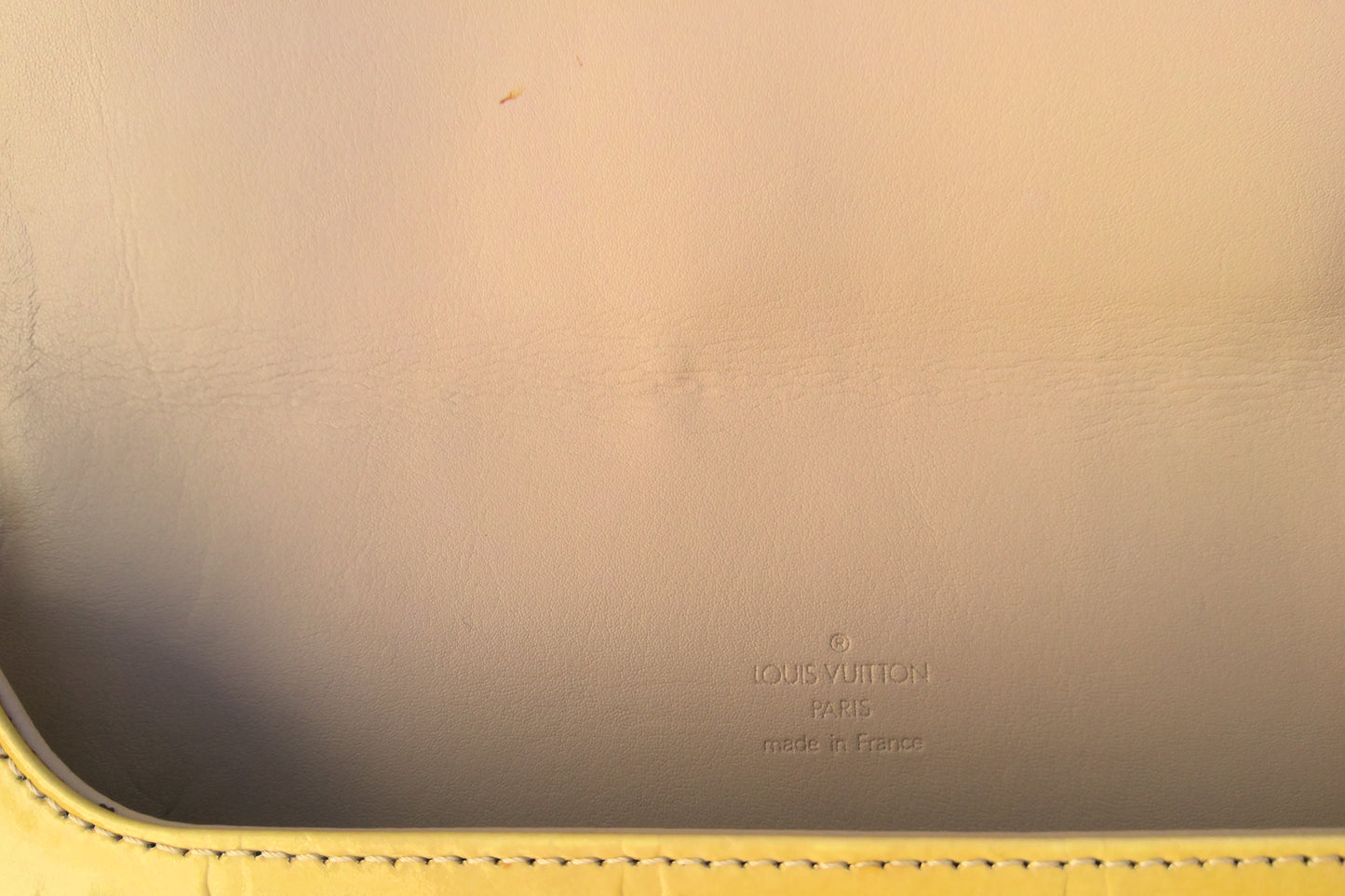 Pre-Loved Louis Vuitton Vernis Thompson Street Shoulder Bag Yellow