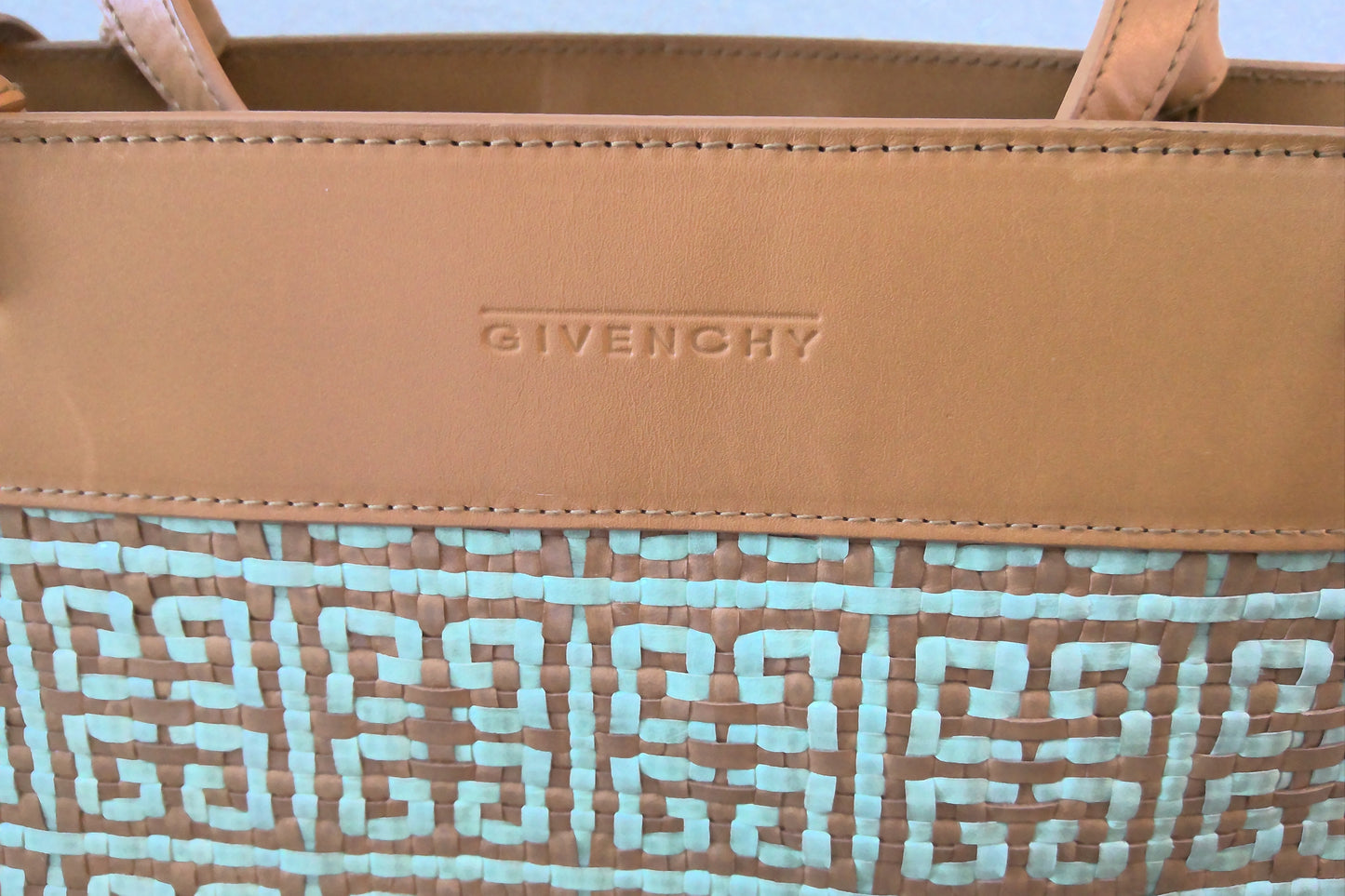 Pre-Loved Givenchy Vintage Woven Leather Handbag