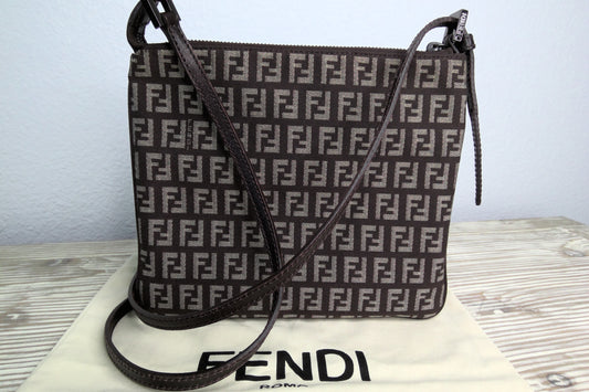 Pre-Loved Fendi Zucchino Crossbody "Sold Out"