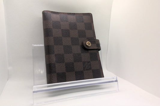 Pre-Loved Louis Vuitton Damier Ebene Small Ring Agenda