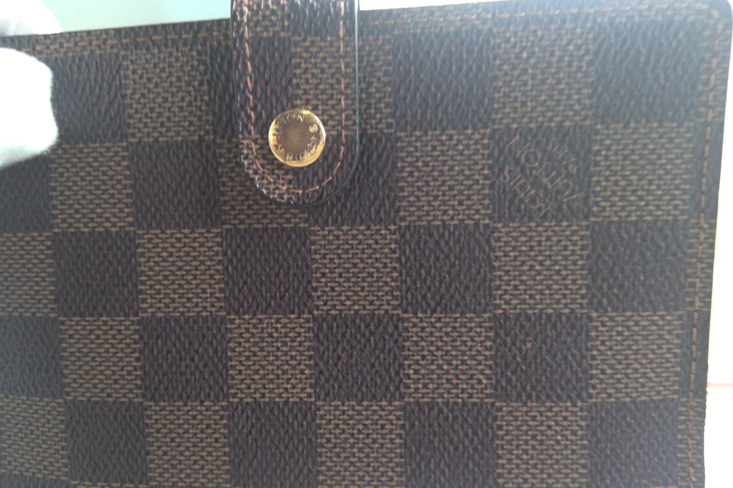 Pre-Loved Louis Vuitton Damier Ebene Small Ring Agenda