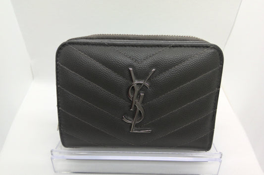 Pre-Loved YSL Cassandre Matelasse Compact Zipper Bi-fold Wallet "Sold Out"