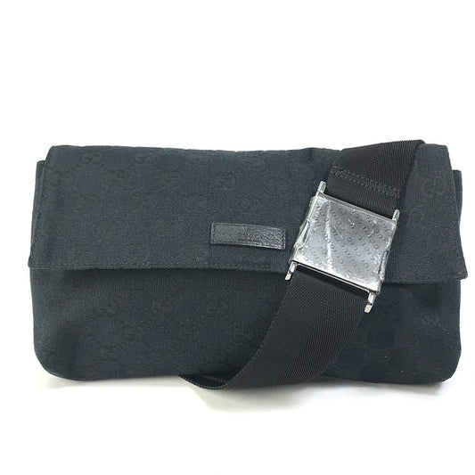 Gucci GG Canvas Waist Bag Black