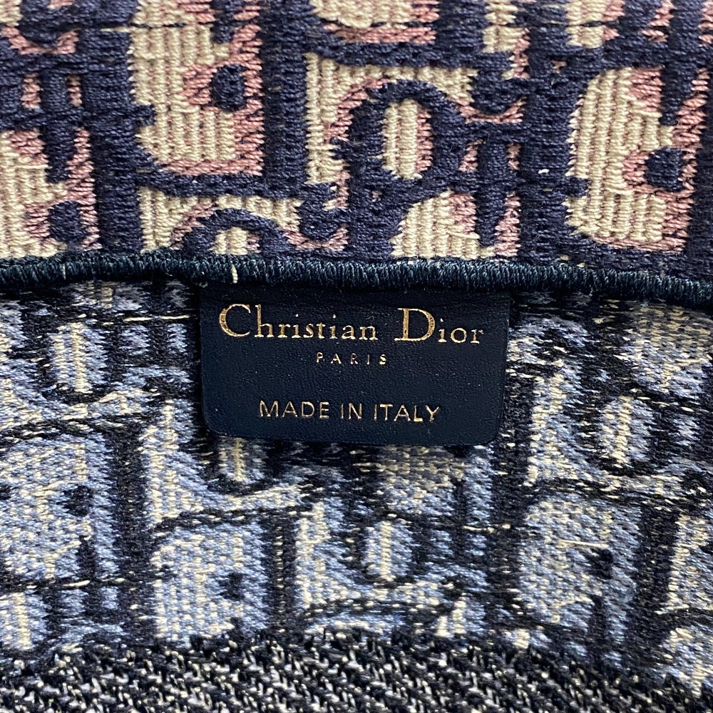 stamp Christian Dior Oblique Medium Book Tote Blue
