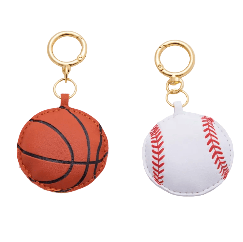 Basketball Bag Charm & Keychain – Faux Leather Sports Charm | Boutique Accessory | New