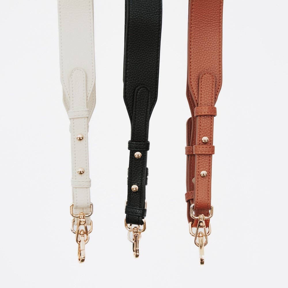 Valerie Vegan Leather Bag Strap – Cream | Adjustable Replacement Strap | Boutique | New