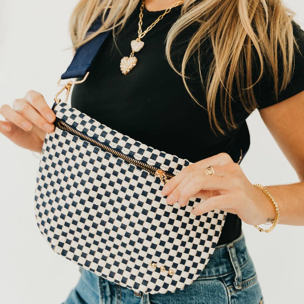 Westlyn Woven Bum Bag | Vegan Leather | New Brown