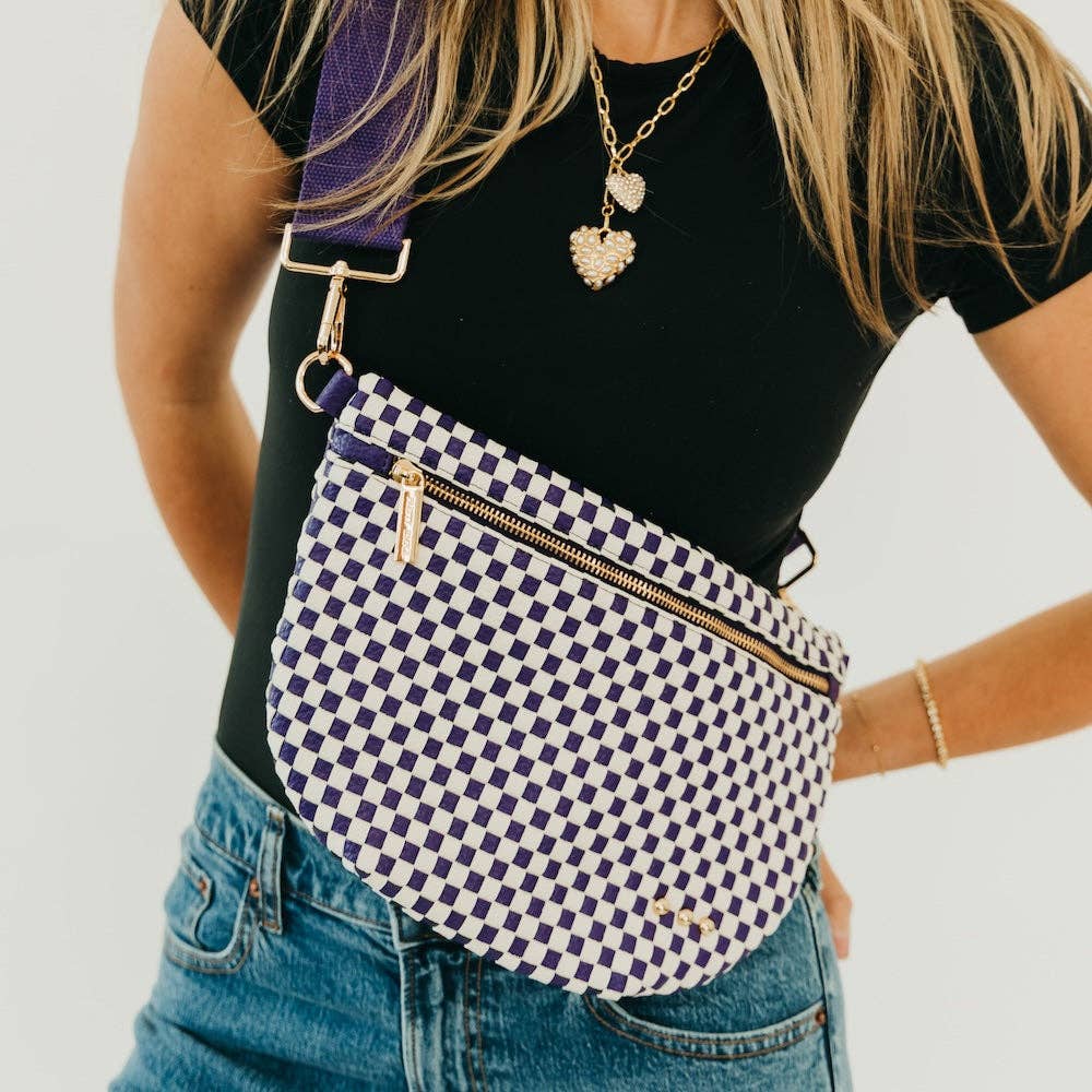 Westlyn Woven Bum Bag | Vegan Leather | New Brown