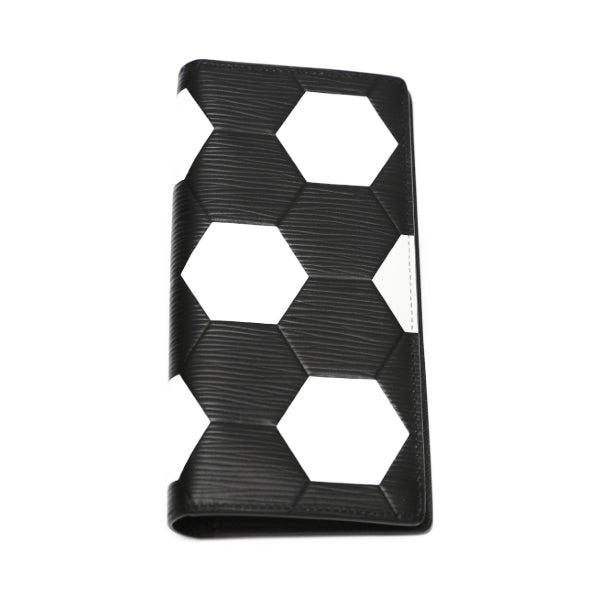 Louis Vuitton FIFA Epi Leather Long Wallet black and white