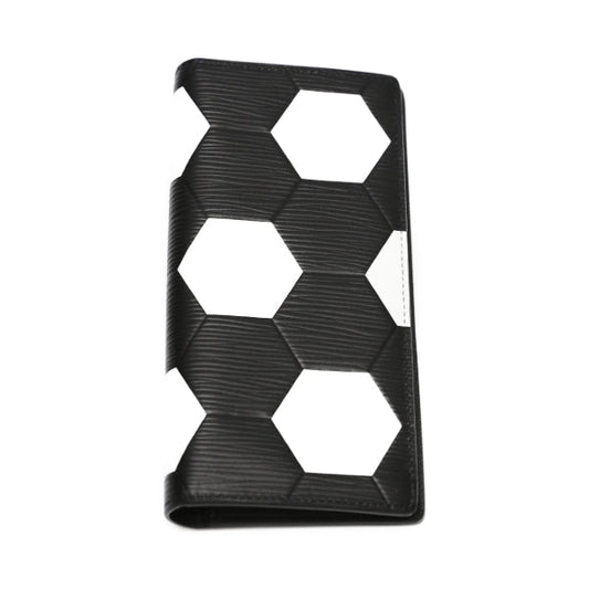 Louis Vuitton FIFA Epi Leather Long Wallet black and white