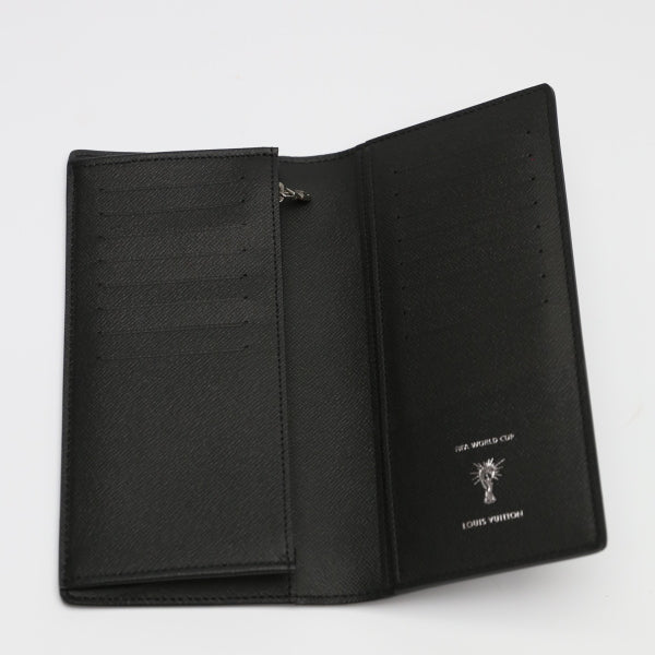 interior Louis Vuitton FIFA Epi Leather Long Wallet black and white